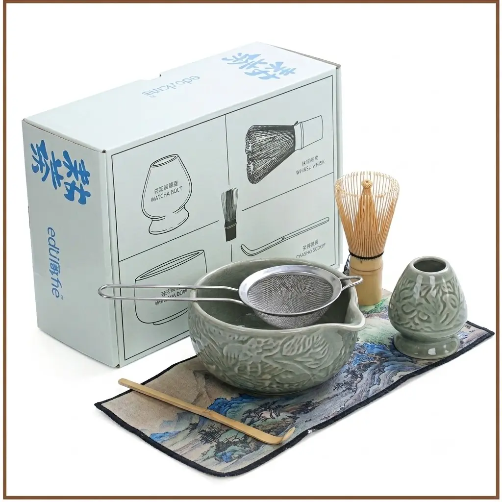 Matcha set 8 Pieces Dark-Green