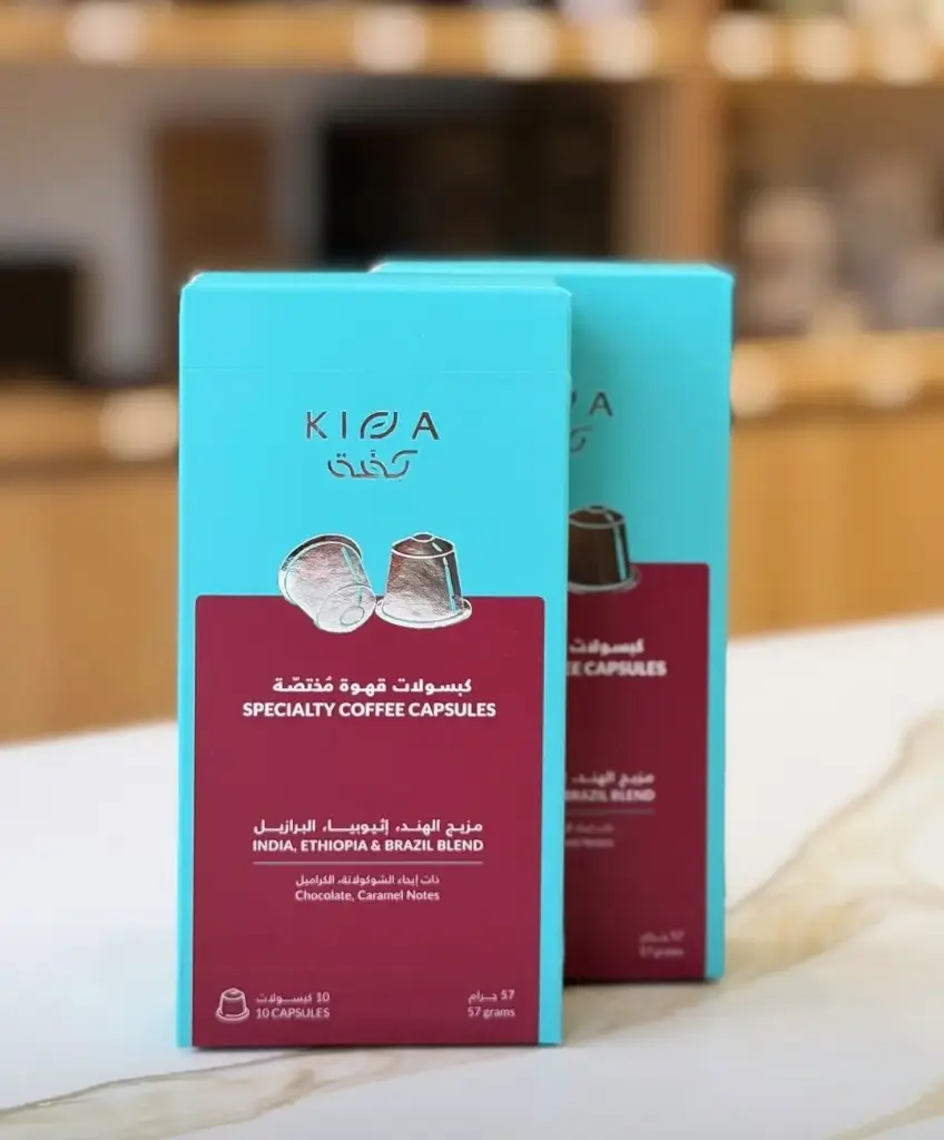 كبسولات قهوة- مزيج الهند، إثيوبيا، البرازيل