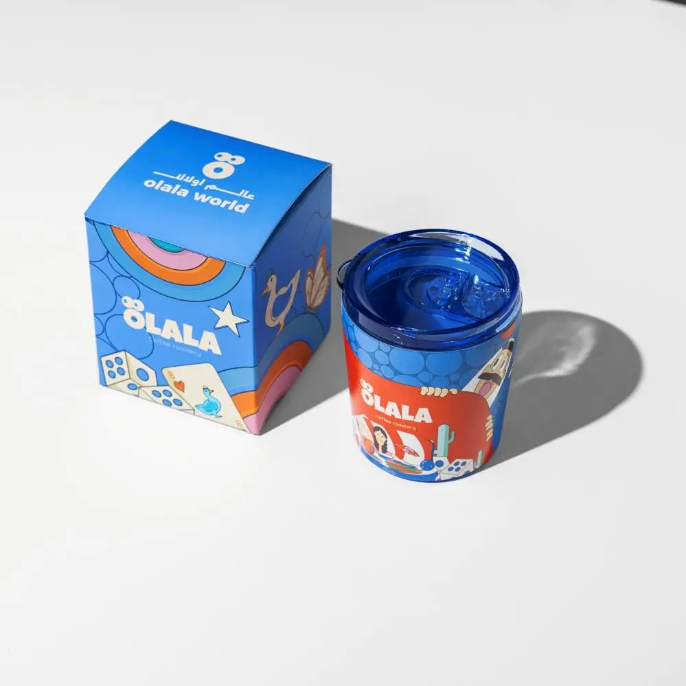 Olala World Mug Blue - 8oz 