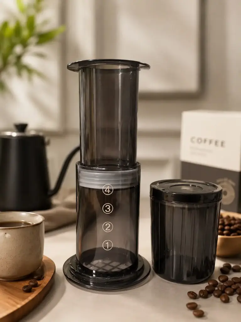 AeroPress With Cup 